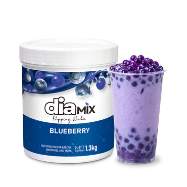 Blueberry Popping Pearls 1.3kg Fruit Boba Caviar for Bubble Tea & Desserts