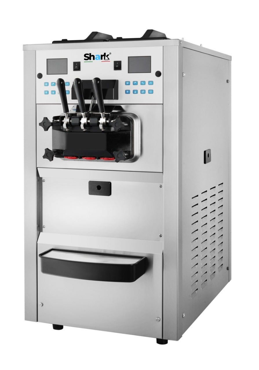 Shark Premium Pump Ice Cream, Double System Soft-Serve Machine