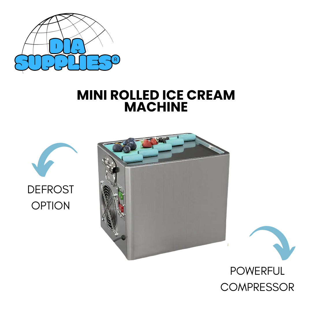 Single Pan Ice Cream Roll Machine – Desktop Model