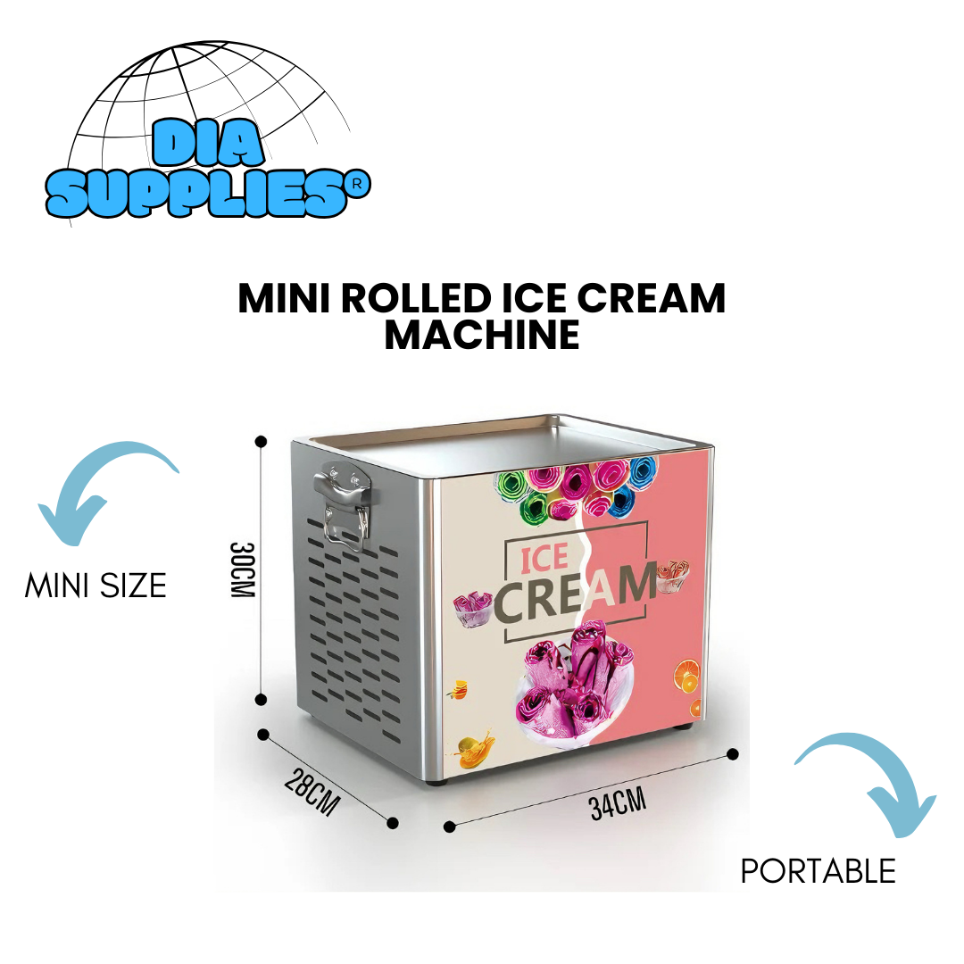Single Pan Ice Cream Roll Machine – Desktop Model