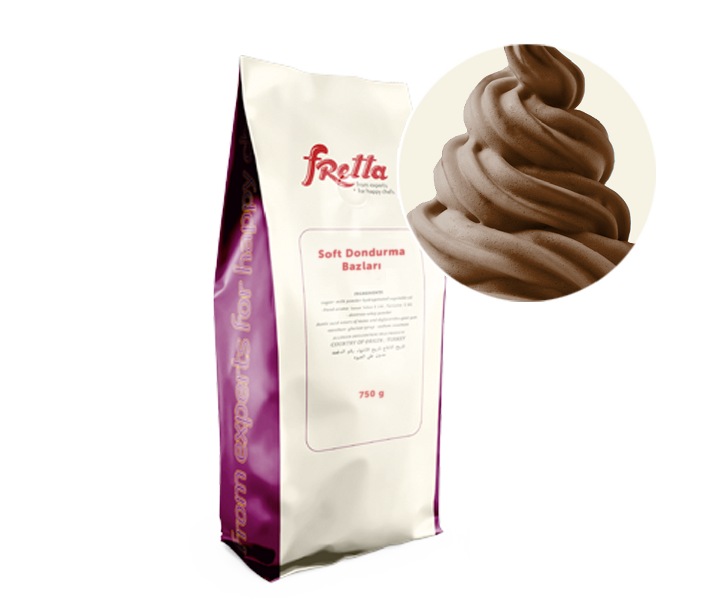 Chocolate Soft Serve Base, 750g, Ready Mix for All Machines