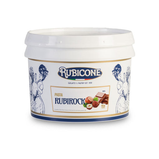 Rubirock F073 – Choco-Hazelnut Paste with Hazelnut & Wafer Grains | Made in Italy by Rubicone & Distributed by Dia Supplies®