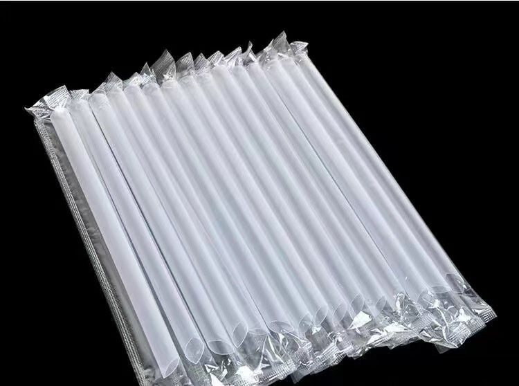 Boba Straws 12mm × 20cm – Jumbo Transparent 100 per Pack