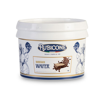 Variegato Wafer F119 – Dark Chocolate & Hazelnut Ripple with Wafer Chunks | Made in Italy by Rubicone & Distributed by Dia Supplies®
