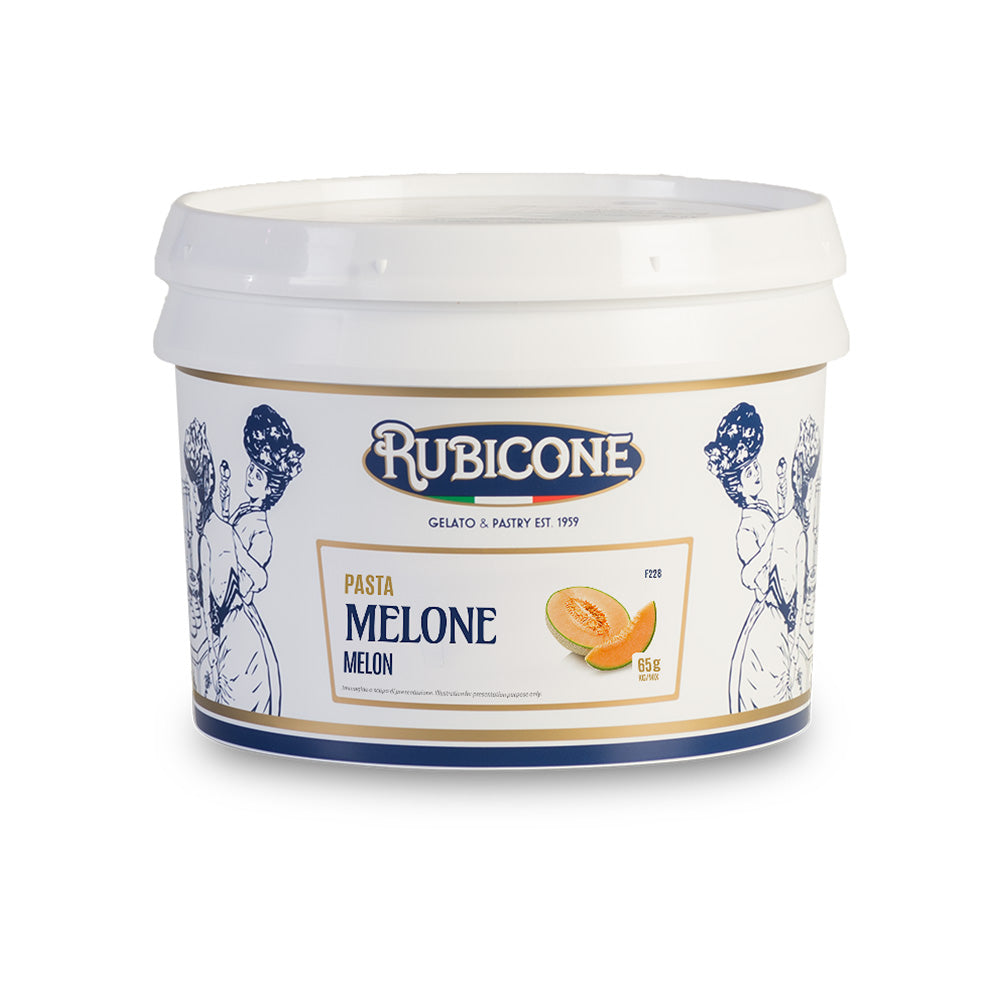 Melon F228 – Concentrated Melon Flavoring Paste for Gelato & Sorbets | Made in Italy by Rubicone & Distributed by Dia Supplies®