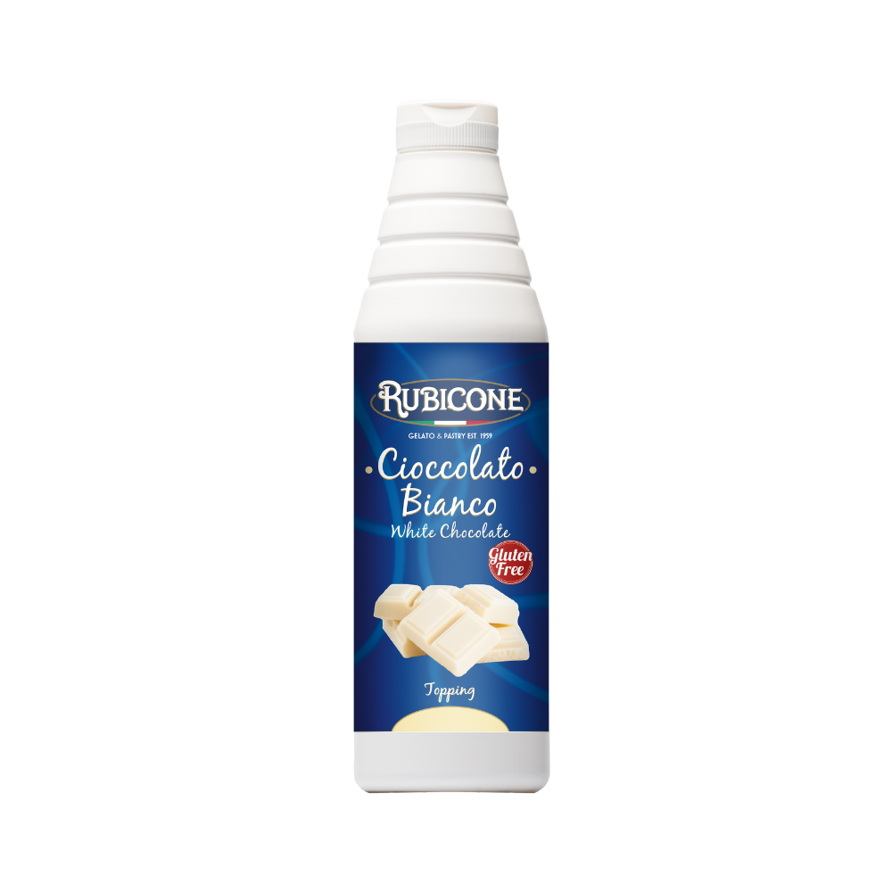 Topping White Chocolate F442 – White Chocolate Sauce for Gelato & Desserts | Made in Italy by Rubicone & Distributed by Dia Supplies®