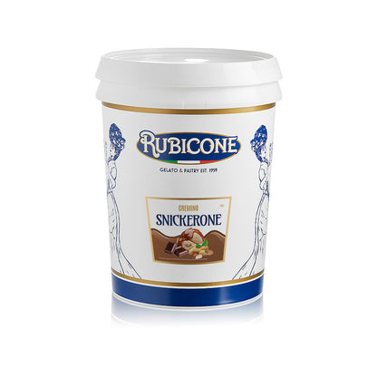 Cremino Snikerone F587 – Caramel & Chocolate Spread with Peanut Grains | Made in Italy by Rubicone & Distributed by Dia Supplies®