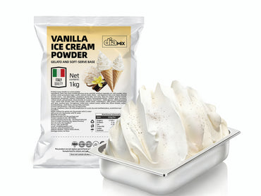 Vanilla Ice Cream Powder – Gelato & Soft-Serve Base | DIAMIX Italy Quality | Distributed by Dia Supplies®