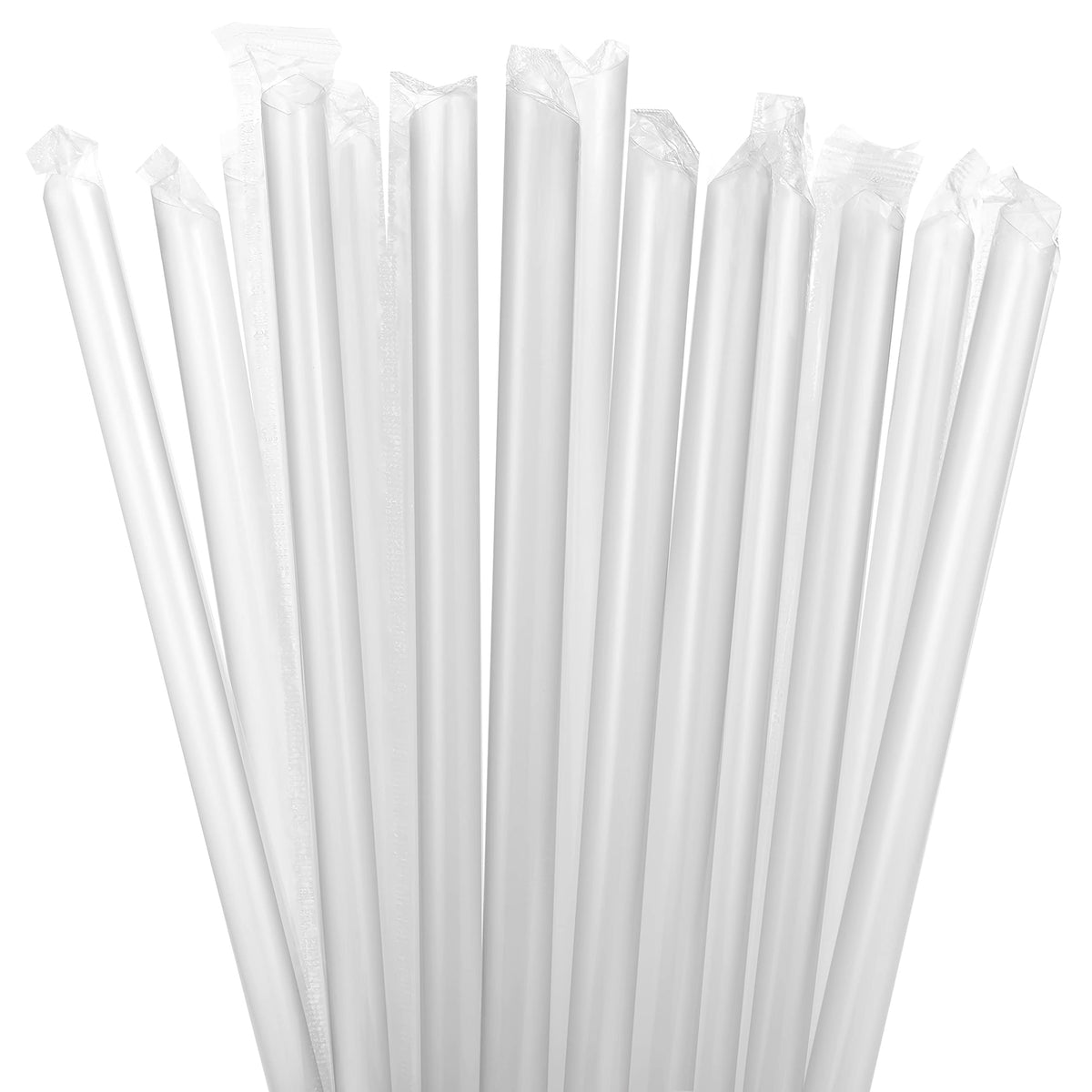 Boba Straws 12mm × 20cm – Jumbo Transparent 100 per Pack