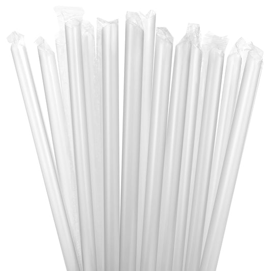 Boba Straws 12mm × 20cm – Jumbo Transparent 100 per Pack