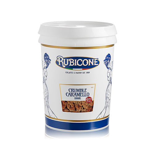 Crumble Caramel Gluten Free N523 – Caramel Biscuit Crumble for Gelato & Pastry | Made in Italy by Rubicone & Distributed by Dia Supplies®