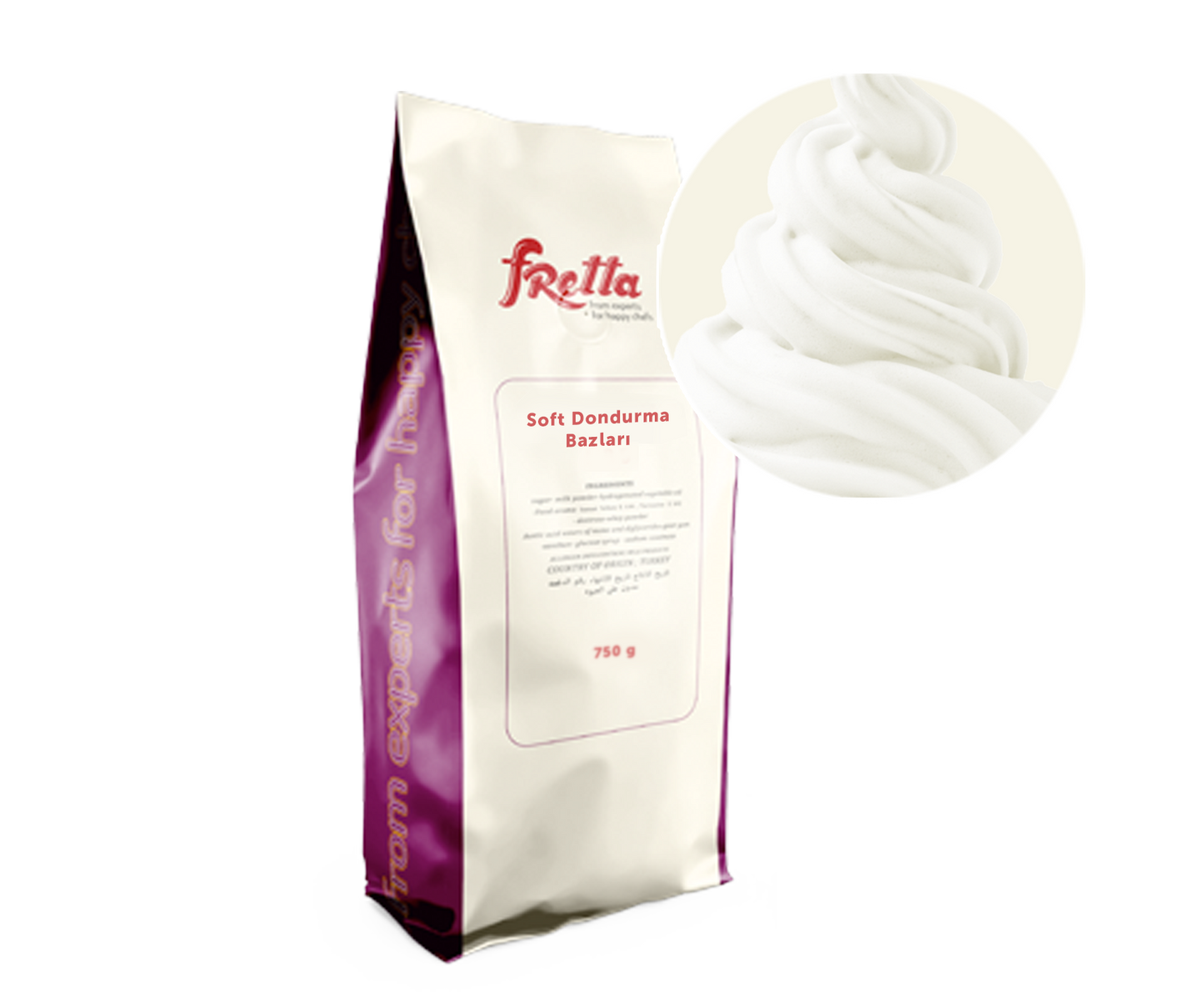Vanilla Soft-Serve Base, 750g, Ready Mix for All Machines